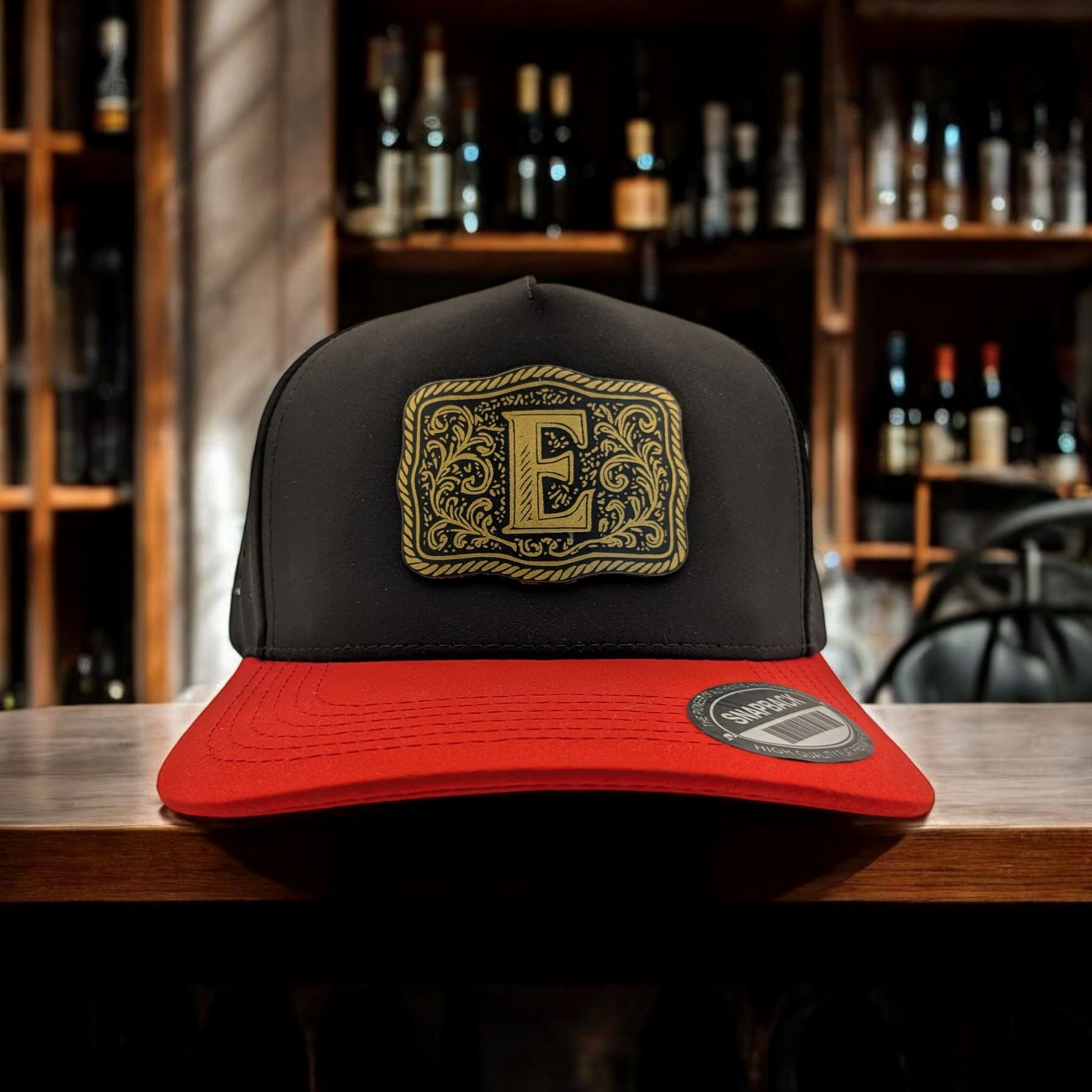 Belt Buckle With Initial Hat