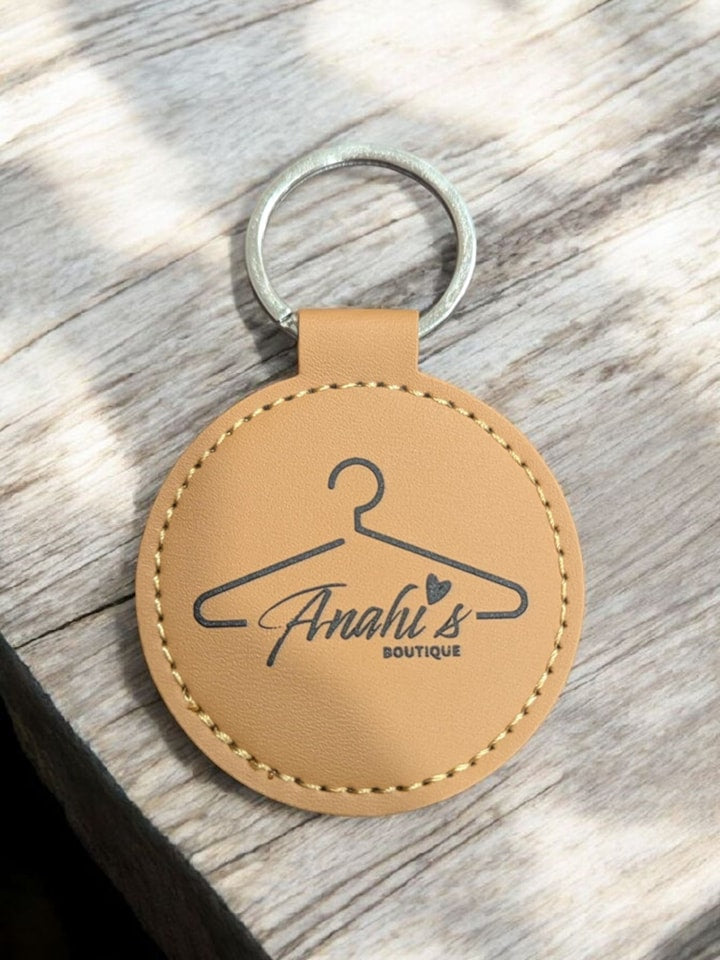 Leatherette Personalized Keychains