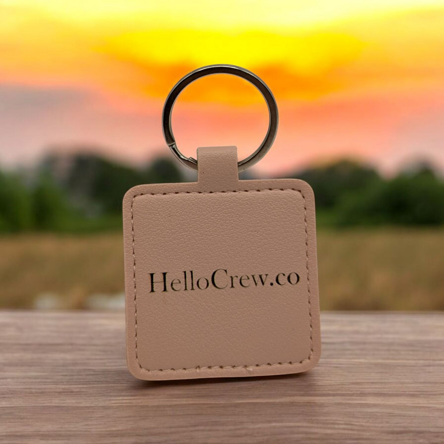 Leatherette Personalized Keychains