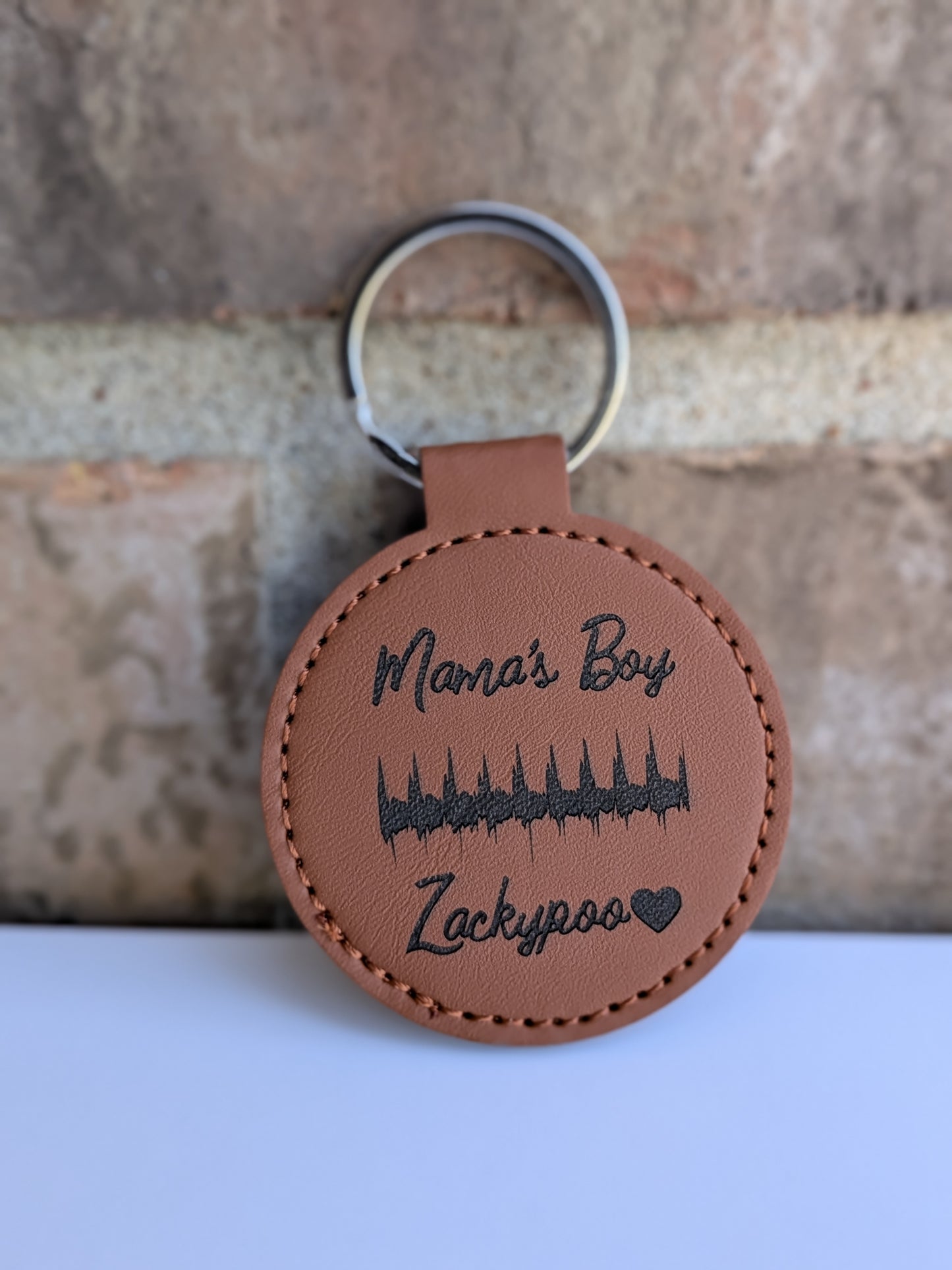 Leatherette Personalized Keychains